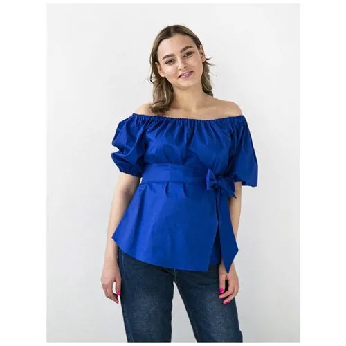 Блуза NEWFORM, размер 50-52, синий