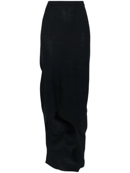 Issey Miyake юбка Aerate асимметричного кроя, синий