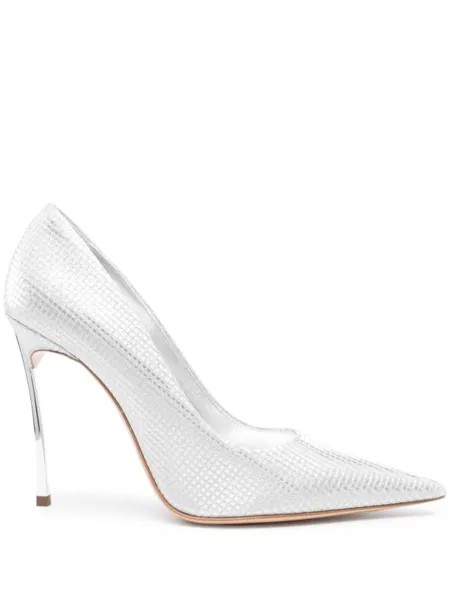 Casadei туфли-лодочки Superblade Diadema 100, серебристый