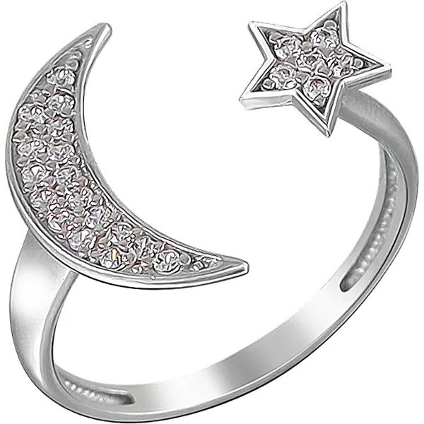 Кольцо женское Эстет 01К1511051 р.18