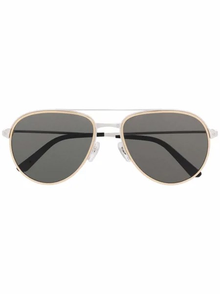Cartier Eyewear солнцезащитные очки-авиаторы Santos de Cartier