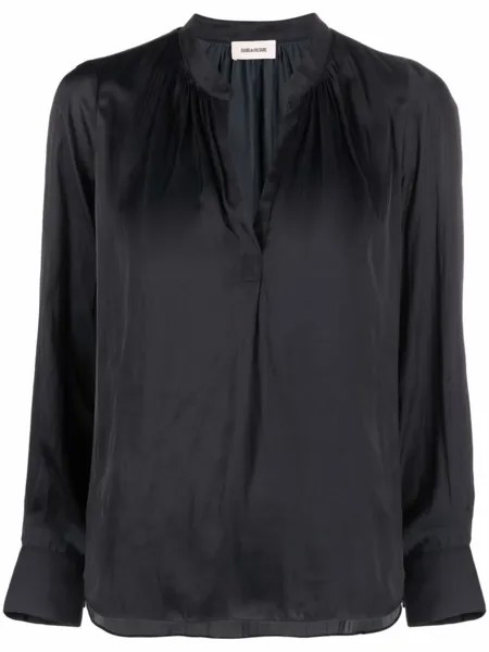 Zadig&Voltaire блузка с V-образным вырезом, черный