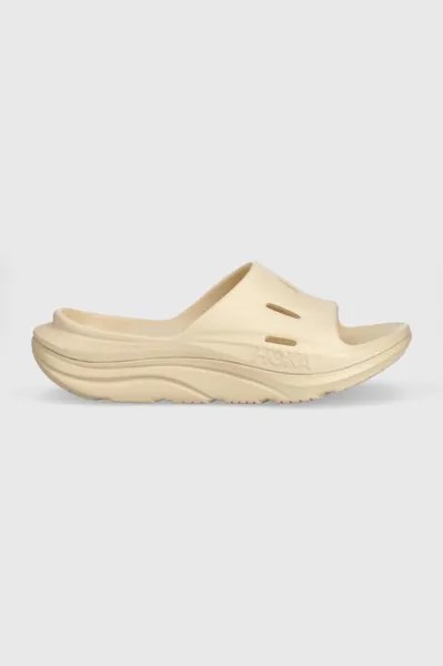 Шлепанцы ORA Recovery Slide 3 hoka Hoka, бежевый
