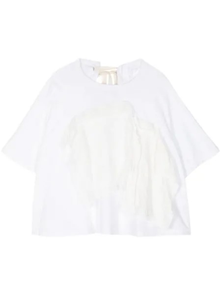 Comme des Garçons TAO топ с открытой спиной, белый