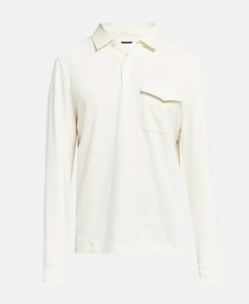 Рубашка-поло с длинными рукавами Pierre Cardin, экрю