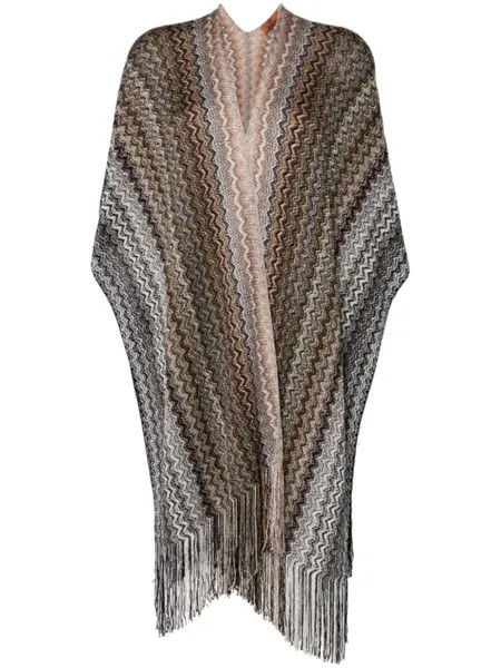 Missoni фирменная зигзагообразная накидка, мультиколор