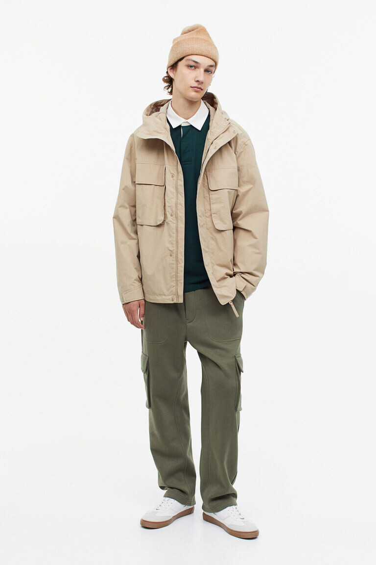 Джоггеры cargo свободного кроя H&M, хаки