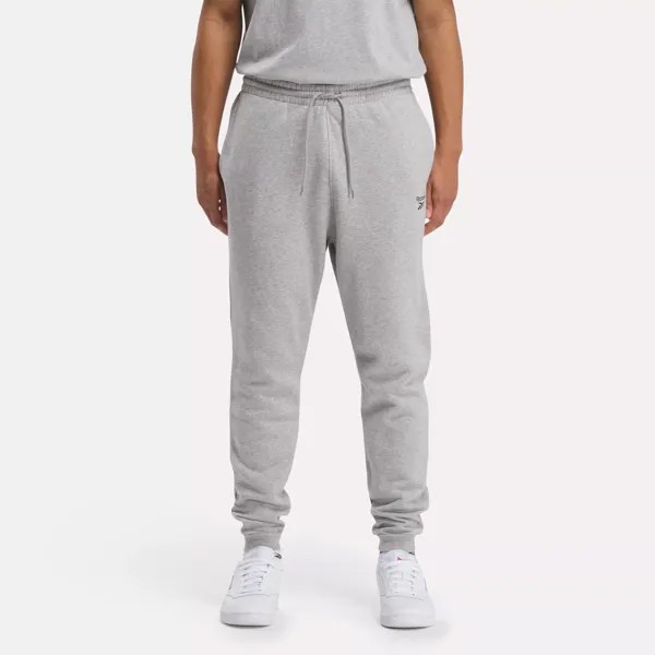 Флисовые джоггеры Reebok Identity, цвет Medium Grey Heather / Medium Grey Heather