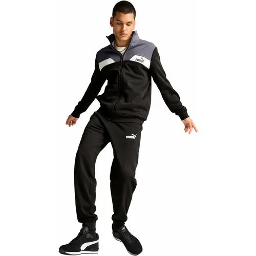 Костюм спортивный PUMA POWER Suit Fleece, размер S, черный/серый