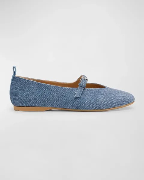 Джинсовые балетки Мэри Джейн JW Anderson, цвет Medium Blue