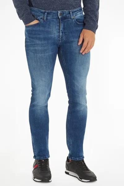 Узкие эластичные джинсы Scanton Tommy Jeans, синий