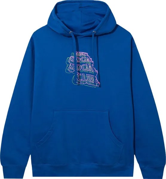 Худи Anti Social Social Club Neon Lights And A Lot Of Rain Hoodie 'Blue', синий