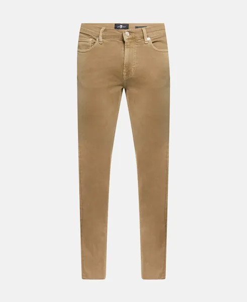 Прямые джинсы 7 for all Mankind, цвет Tan