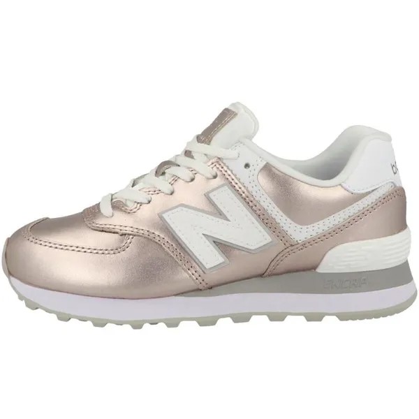 Низкие кеды WL 574 женские NEW BALANCE, цвет rosa