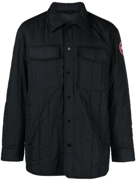 Canada Goose стеганая куртка-рубашка Carlyle, черный
