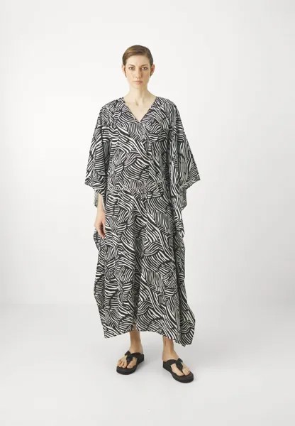 Платье макси Caftan Dress Michael Kors, черно/белое
