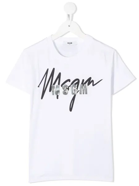 MSGM Kids футболка с логотипом