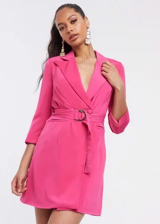 Розовое платье-пиджак мини 4th & Reckless-Розовый цвет