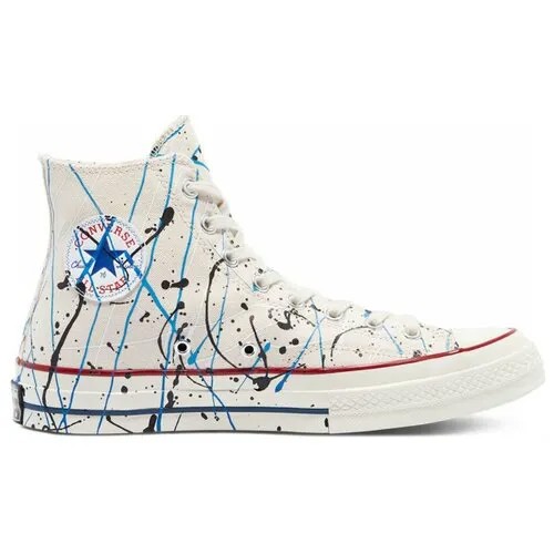 Кеды Converse Archive Paint Splatter Chuck 70 High Top 170802 текстильные белые (39)