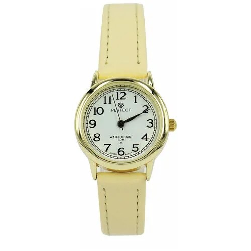 Perfect часы наручные, кварцевые, на батарейке, женские, металлический корпус, кожаный ремень, металлический браслет, с японским механизмом LX017-131-6