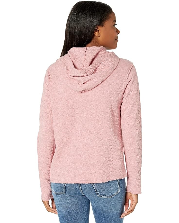 Худи Dylan by True Grit Double Knit Eco-Cotton Beach Hoodie, красный