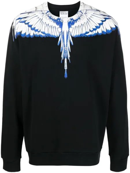 Marcelo Burlon County of Milan толстовка с принтом Wings, черный