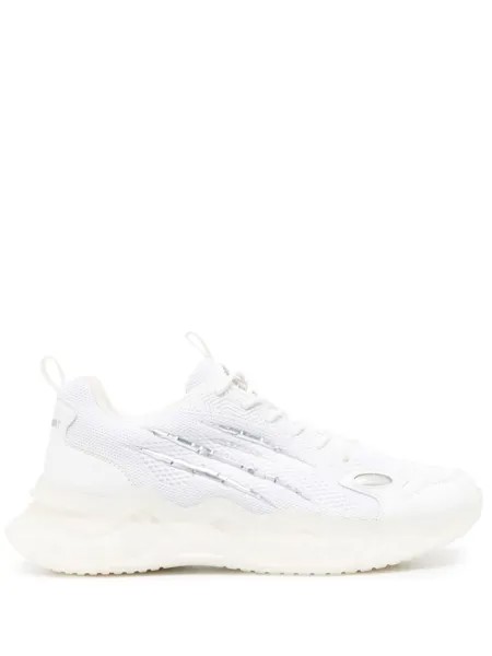 Plein Sport кроссовки Runner со вставками, белый