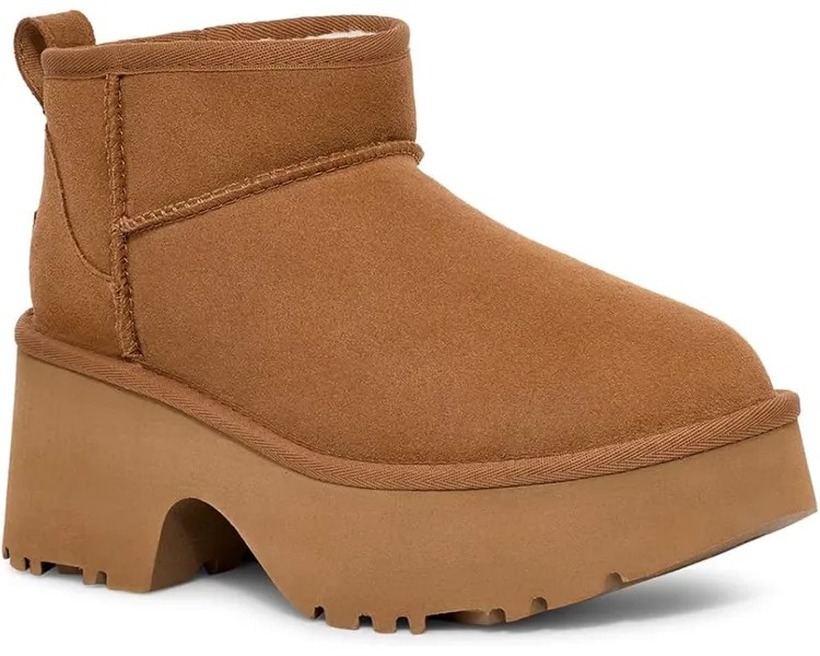 Ботинки UGG Classic ultra Mini New Heights, цвет Chestnut