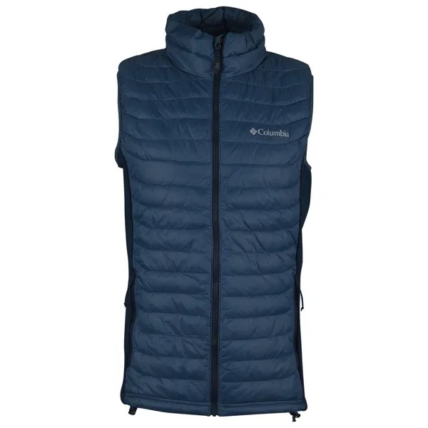 Жилет из синтетического волокна Columbia Powder Pass Vest, цвет Dark Mountain/Collegiate Navy