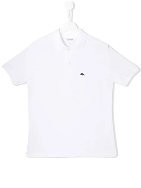 Lacoste Kids рубашка-поло с вышитым логотипом