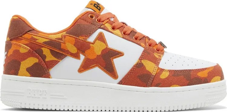 Кроссовки Heron Preston x Bapesta ABC Camo - Orange, оранжевый