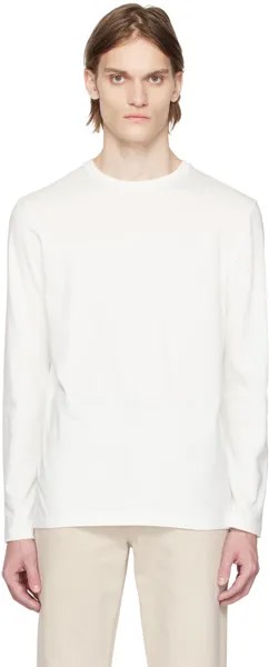 Белая футболка с длинным рукавом Leon The Row