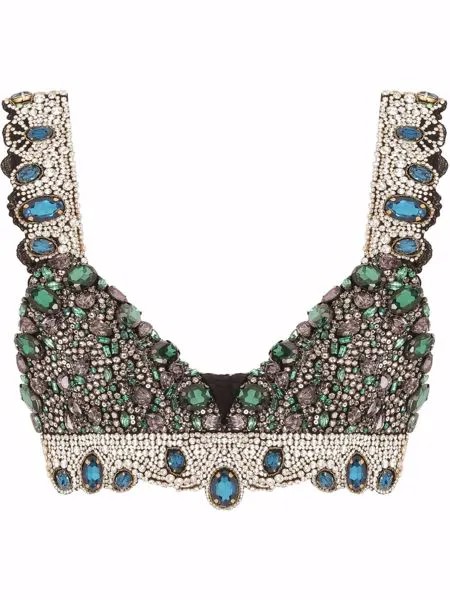 Dolce & Gabbana топ-бралетт с кристаллами