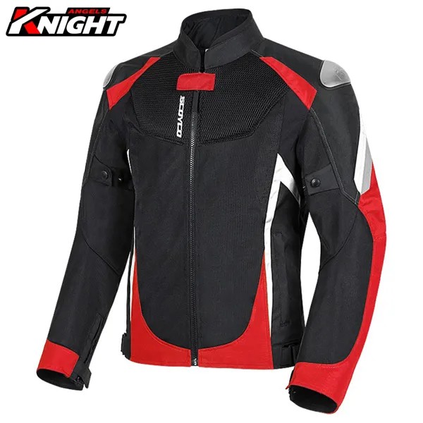 Мотоциклетная куртка SCOYCO, водонепроницаемая мотоциклетная куртка, защитная летняя дышащая сетчатая мотоциклетная гоночная куртка, костюм для мужчин