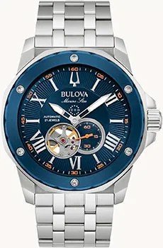 Японские наручные  мужские часы Bulova 98A302. Коллекция Marine Star