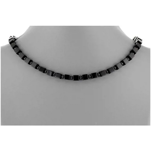 Бусы агат черный (оникс) 45 см. №01366