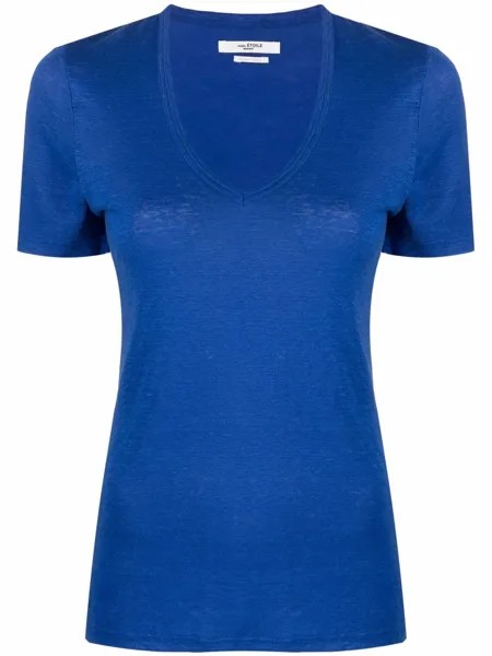 Isabel Marant Étoile льняная футболка с V-образным вырезом