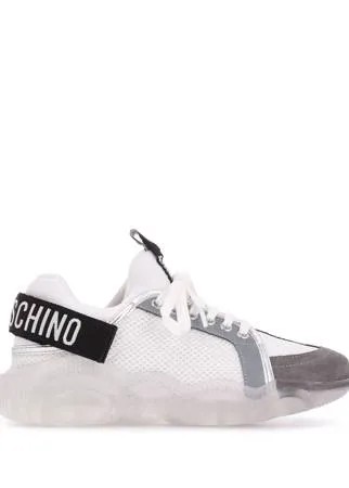 Moschino кроссовки с сетчатыми вставками