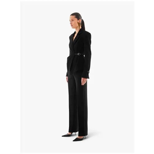 Пиджак Sorelle, средней длины, силуэт прилегающий, размер XS, коричневый