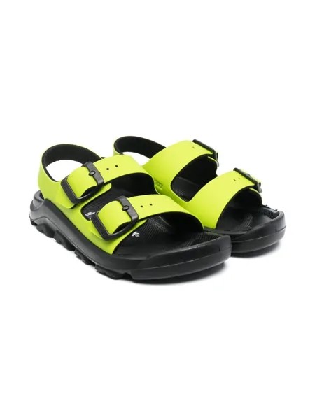 Birkenstock Kids двухцветные сандалии с пряжками