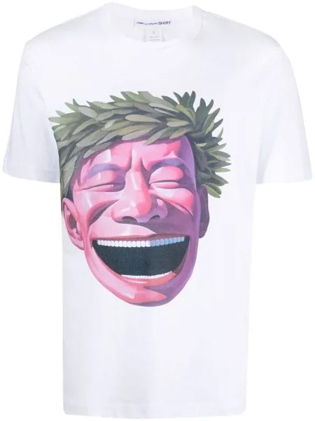 Comme Des Garçons Shirt футболка Yue Minjun с графичным принтом