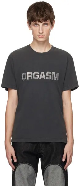 Эксклюзивная серая футболка Carne Bollente SSENSE Orgasm