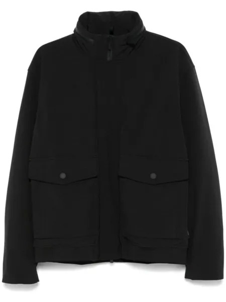 Woolrich куртка-бомбер из мягкой ткани, черный