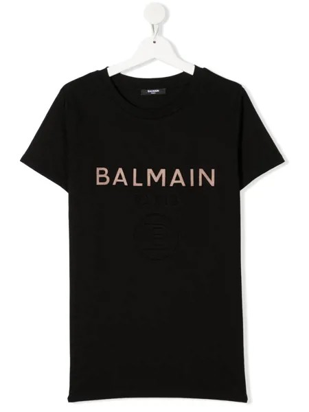 Balmain Kids футболка с логотипом