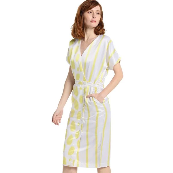 Платье Victorio & Lucchino Midi Crusader Lemon Line, коричневый