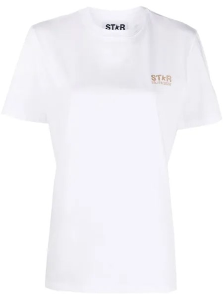 Golden Goose футболка с логотипом, белый