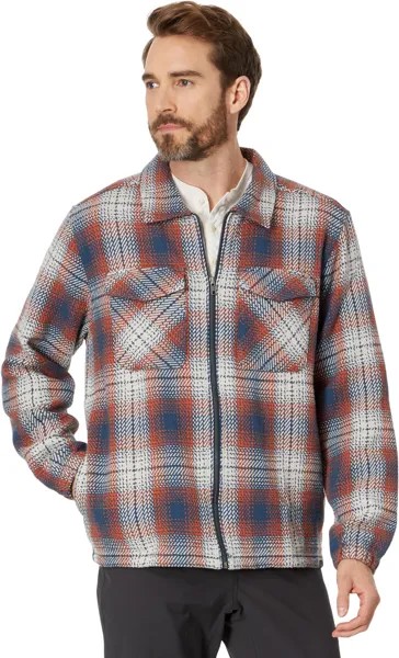 Рубашка prAna Heritage Zip Flannel Standard Fit Prana, цвет Dark Sky