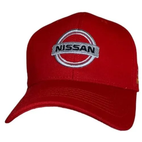 Бейсболка Nissan Ниссан бейсболка кепка Nissan, размер 55-58, красный