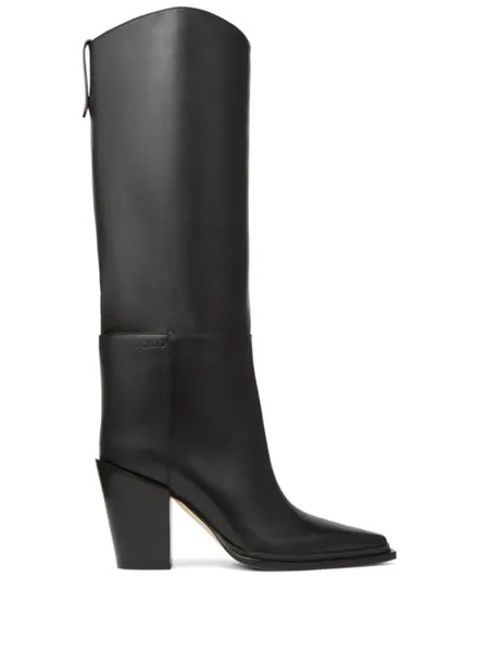 Jimmy Choo сапоги Cece 80 с заостренным носком, черный