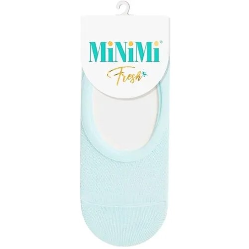 Женские подследники MiNiMi укороченные, в сетку, нескользящие, размер 0 (one size), бирюзовый